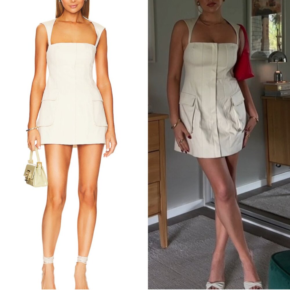 L'Academie Cream Mini Dress - Picture 2 of 15